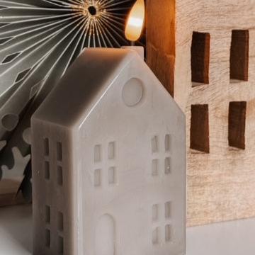 Label2X Ledhuisje kaars woonaccessoires homedecoratie