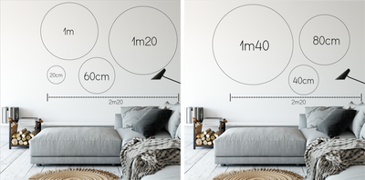 Label2X Muurcirkel Muurcirkel let's get naked moon woonaccessoires homedecoratie