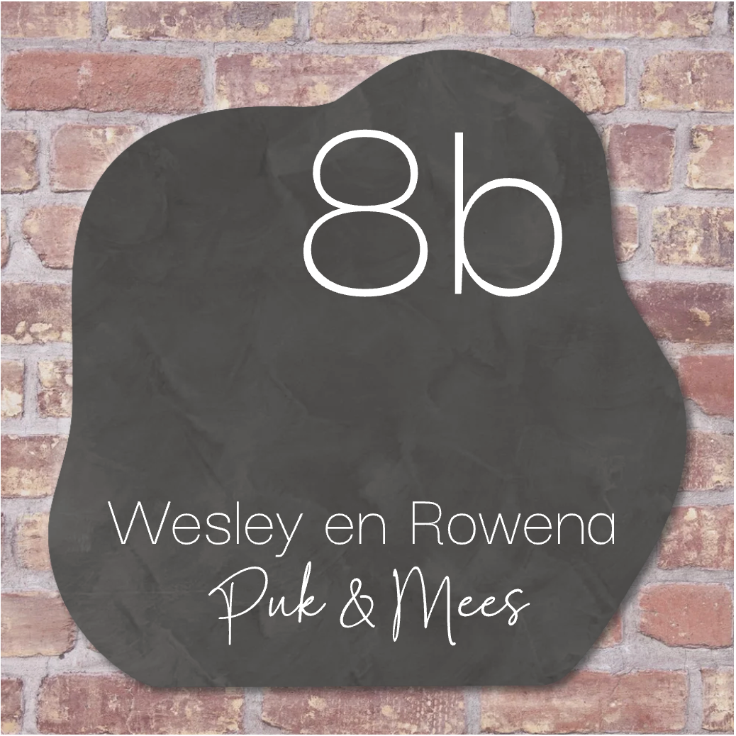 Label2X Naambordje organisch Naambordje voordeur evolve Naambordje voordeur evolve woonaccessoires homedecoratie