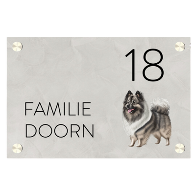 Honden naambordjes voordeur