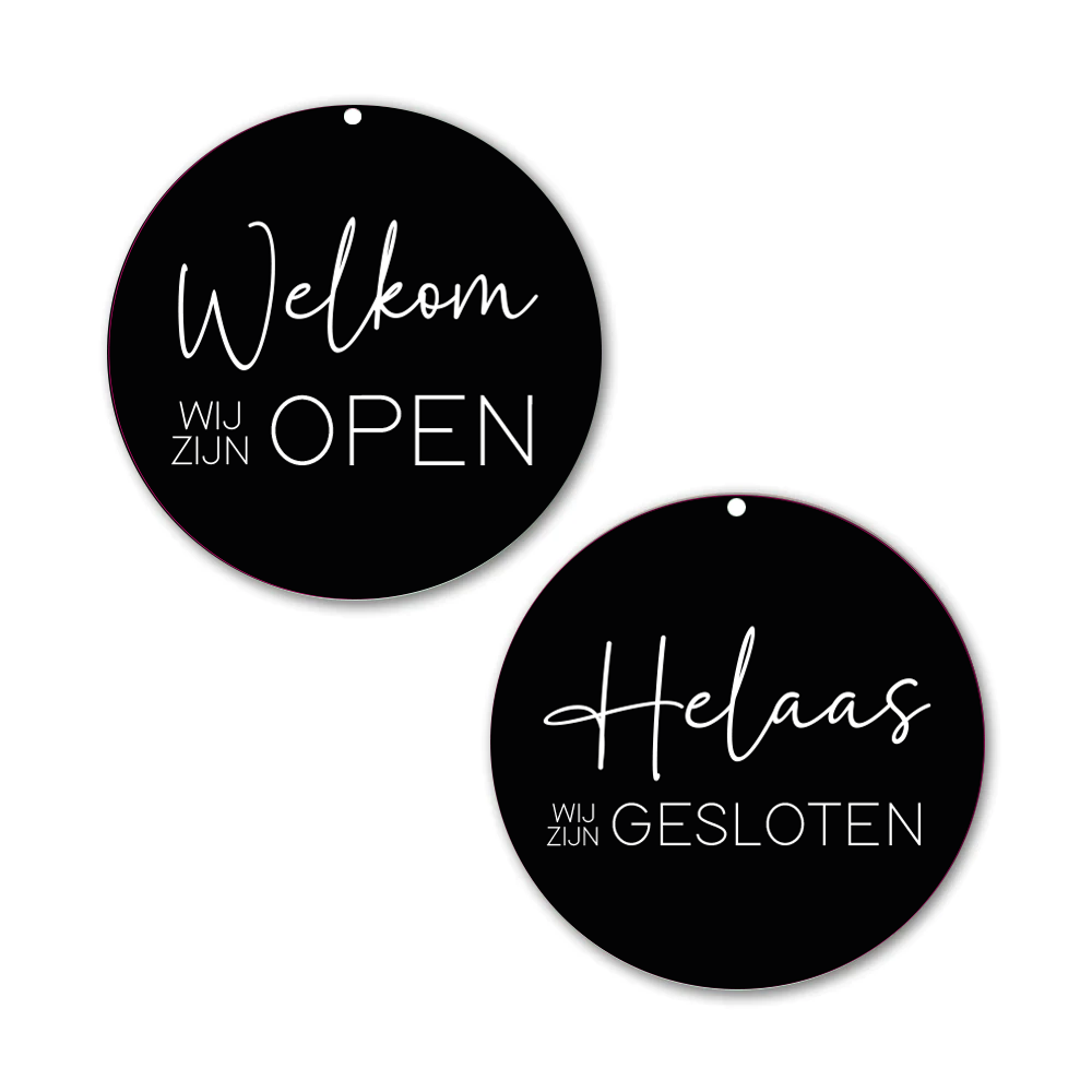 Bordje open gesloten | Laat een bordje open gesloten maken voor jouw Bordje open gesloten | Laat een bordje open gesloten maken voor jouw