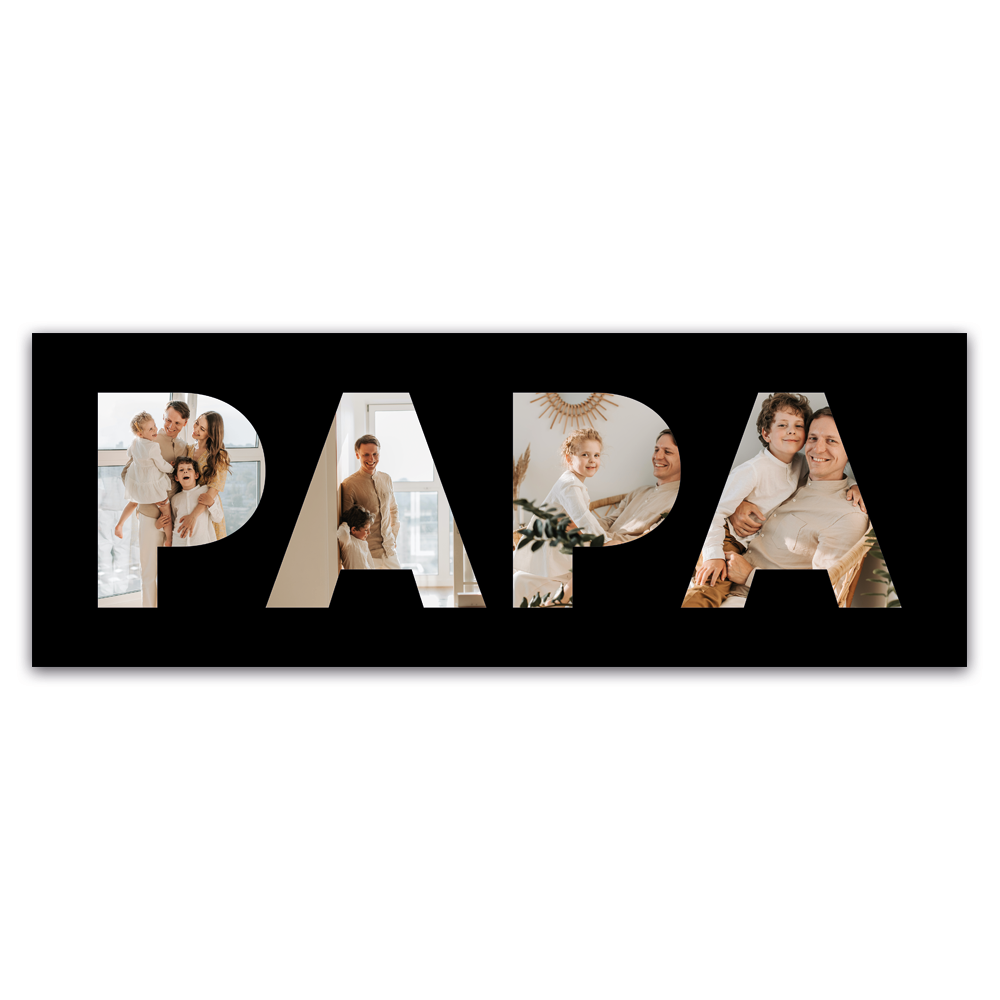 Label2X Papa foto collage woonaccessoires homedecoratie
