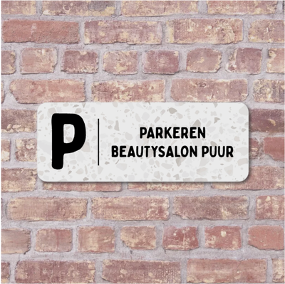 Label2X deurbordje bedrijf Parkeerbord zelf ontwerpen voor eigen terrein Parkeerbord zelf ontwerpen voor eigen terrein woonaccessoires homedecoratie