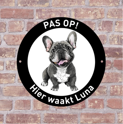 Label2X Pas op! Hier waak ik Pas op! Hier waak ik woonaccessoires homedecoratie