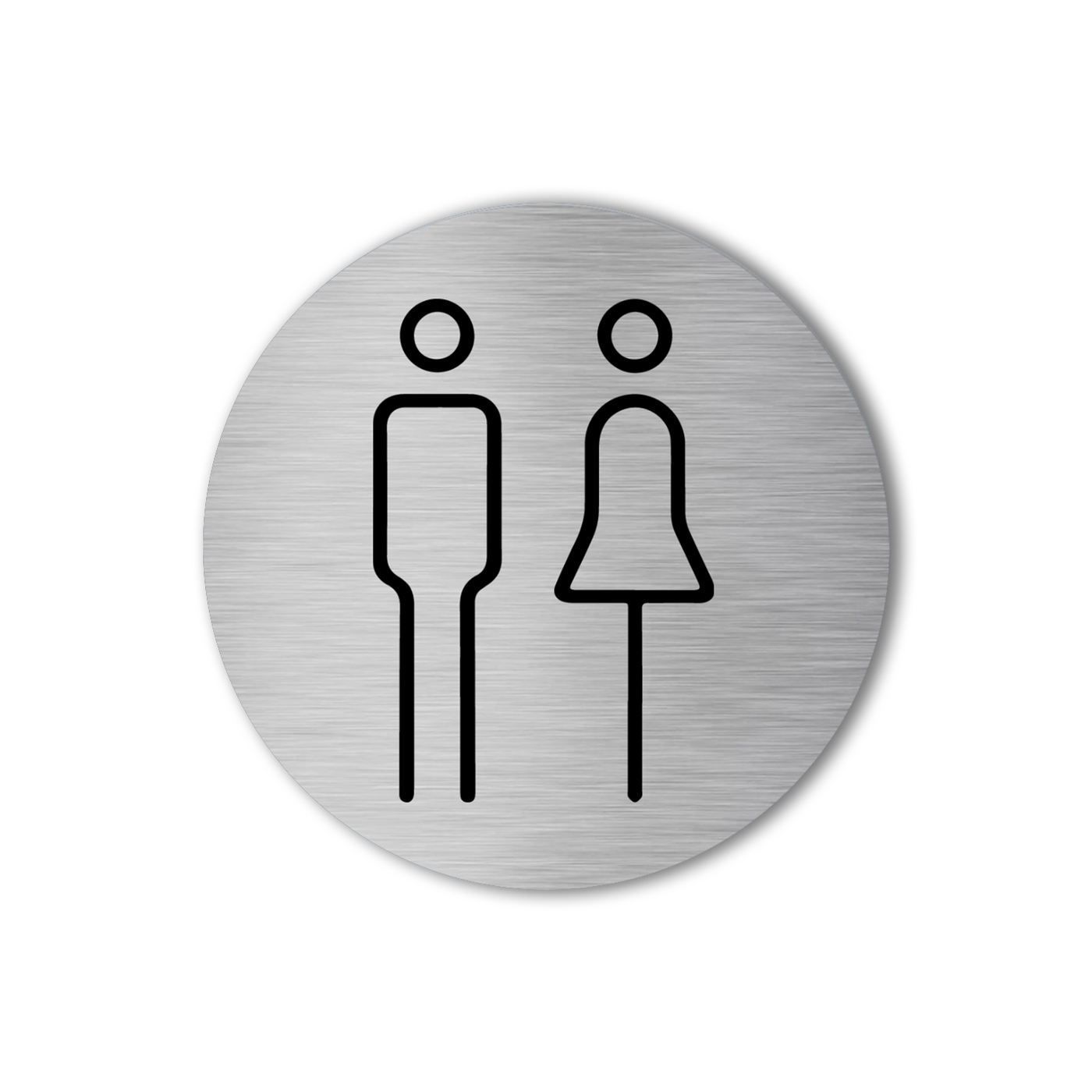 Label2X deurbordje bedrijf Pictogram toiletten Pictogram toiletten woonaccessoires homedecoratie