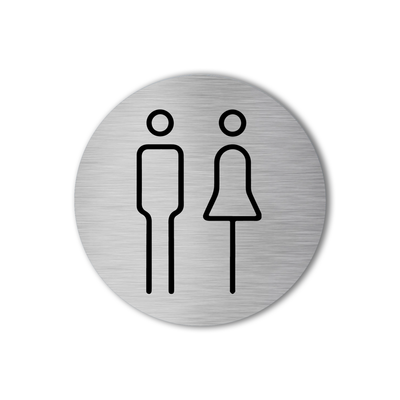 Label2X deurbordje bedrijf Pictogram toiletten Pictogram toiletten woonaccessoires homedecoratie