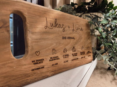 Label2X Plankje ons verhaal woonaccessoires homedecoratie
