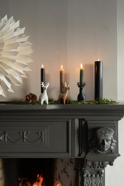 Label2X Rendier kandelaar bruin woonaccessoires homedecoratie