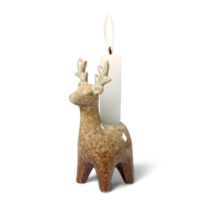 Label2X Rendier kandelaar bruin woonaccessoires homedecoratie