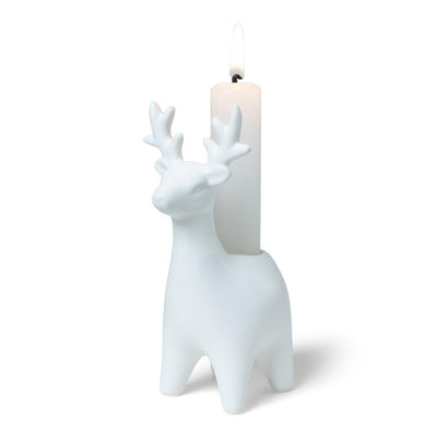 Label2X Rendier kandelaar wit woonaccessoires homedecoratie