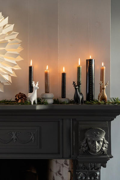 Label2X Rendier kandelaar wit woonaccessoires homedecoratie