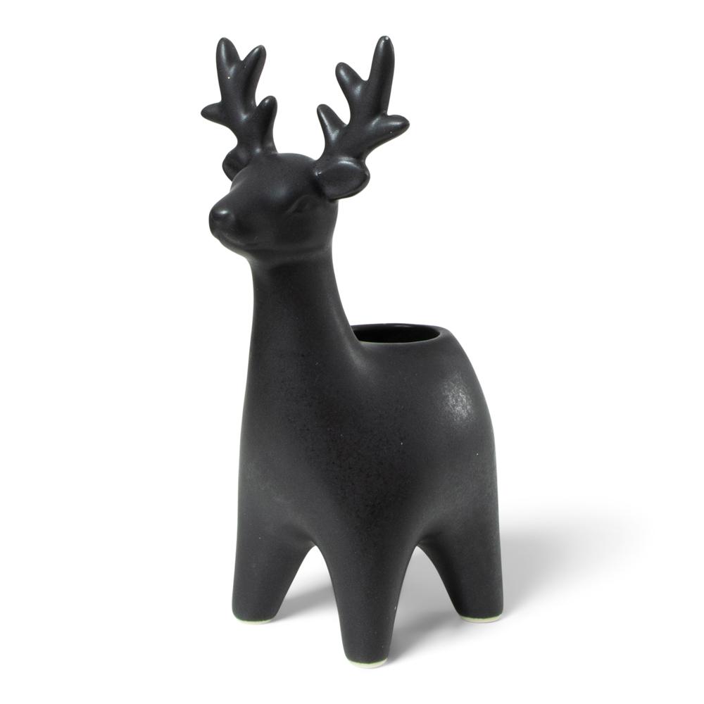 Label2X Rendier kandelaar zwart woonaccessoires homedecoratie