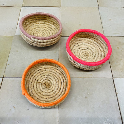 Label2X Amberblokjes Schaaltje raffia mini Schaaltje raffia mini woonaccessoires homedecoratie