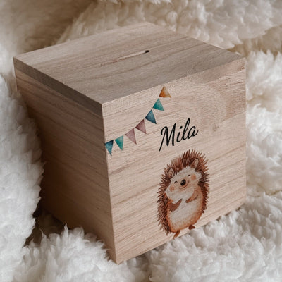 Label2X Spaarpotje egeltje woonaccessoires homedecoratie