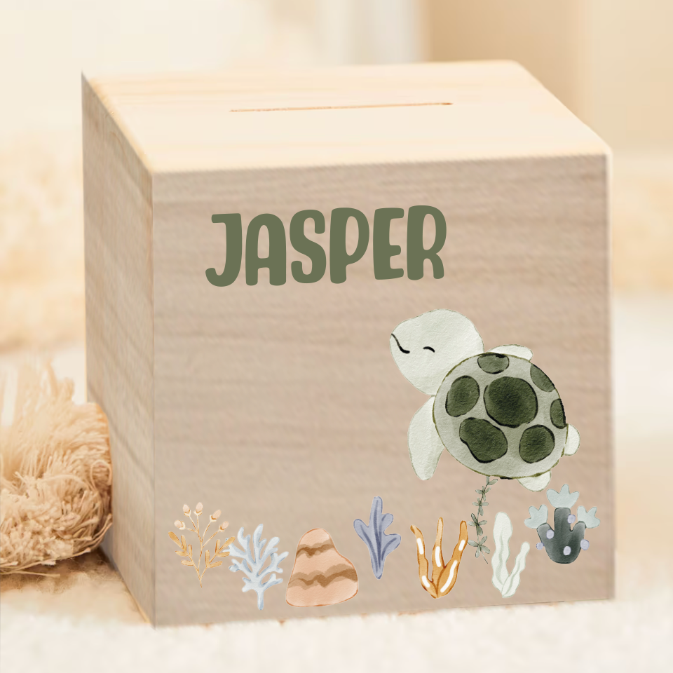 Label2X Spaarpotten Spaarpotje schildpadje SPP-012 Spaarpotje schildpadje woonaccessoires homedecoratie