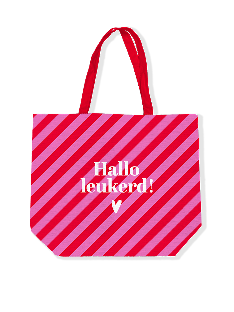 Label2X Minigift Tas hallo leukerd Tas hallo leukerd woonaccessoires homedecoratie