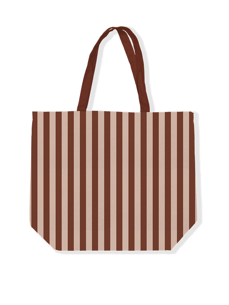 Label2X Minigift Tas stripes choco Tas stripes choco woonaccessoires homedecoratie