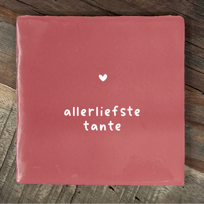 Label2X Tegeltje allerliefste tante Tegeltje allerliefste tante woonaccessoires homedecoratie