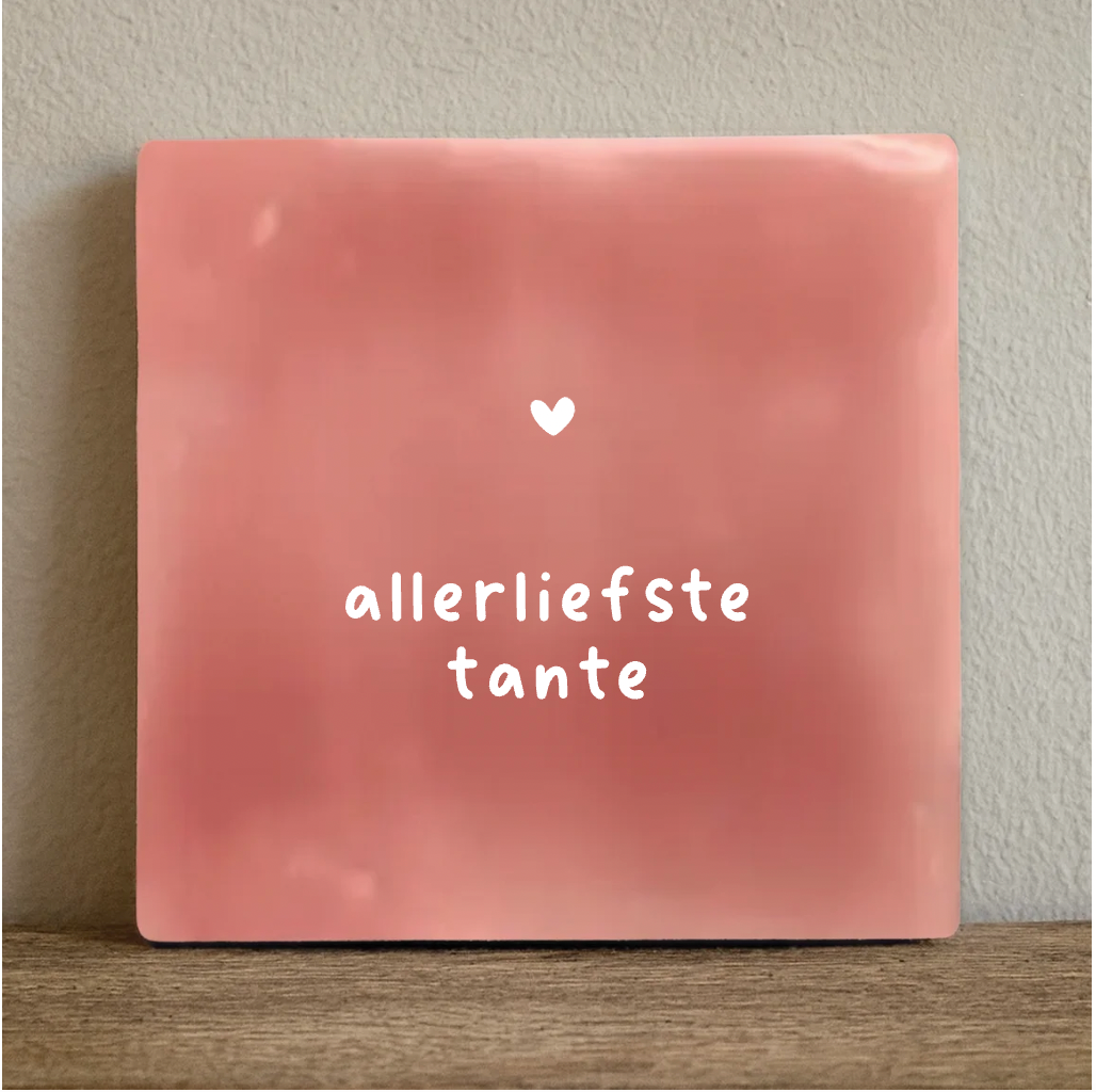 Label2X Tegeltje allerliefste tante Tegeltje allerliefste tante woonaccessoires homedecoratie