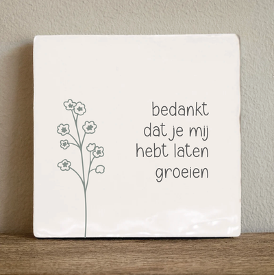 Label2X Tegeltje bedankt dat je mij hebt laten groeien Tegeltje bedankt dat je mij hebt laten groeien woonaccessoires homedecoratie