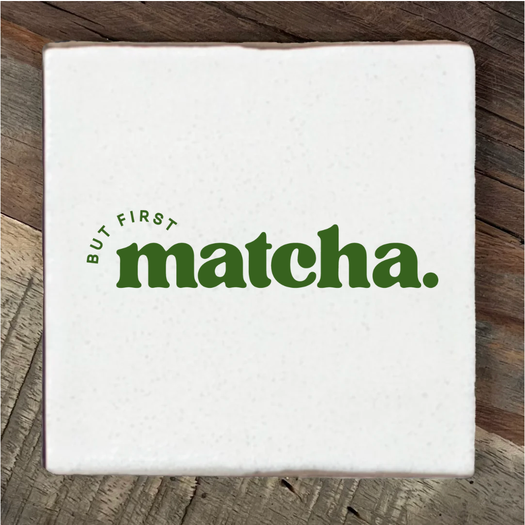 Label2X Tegeltje but first matcha Tegeltje but first matcha woonaccessoires homedecoratie