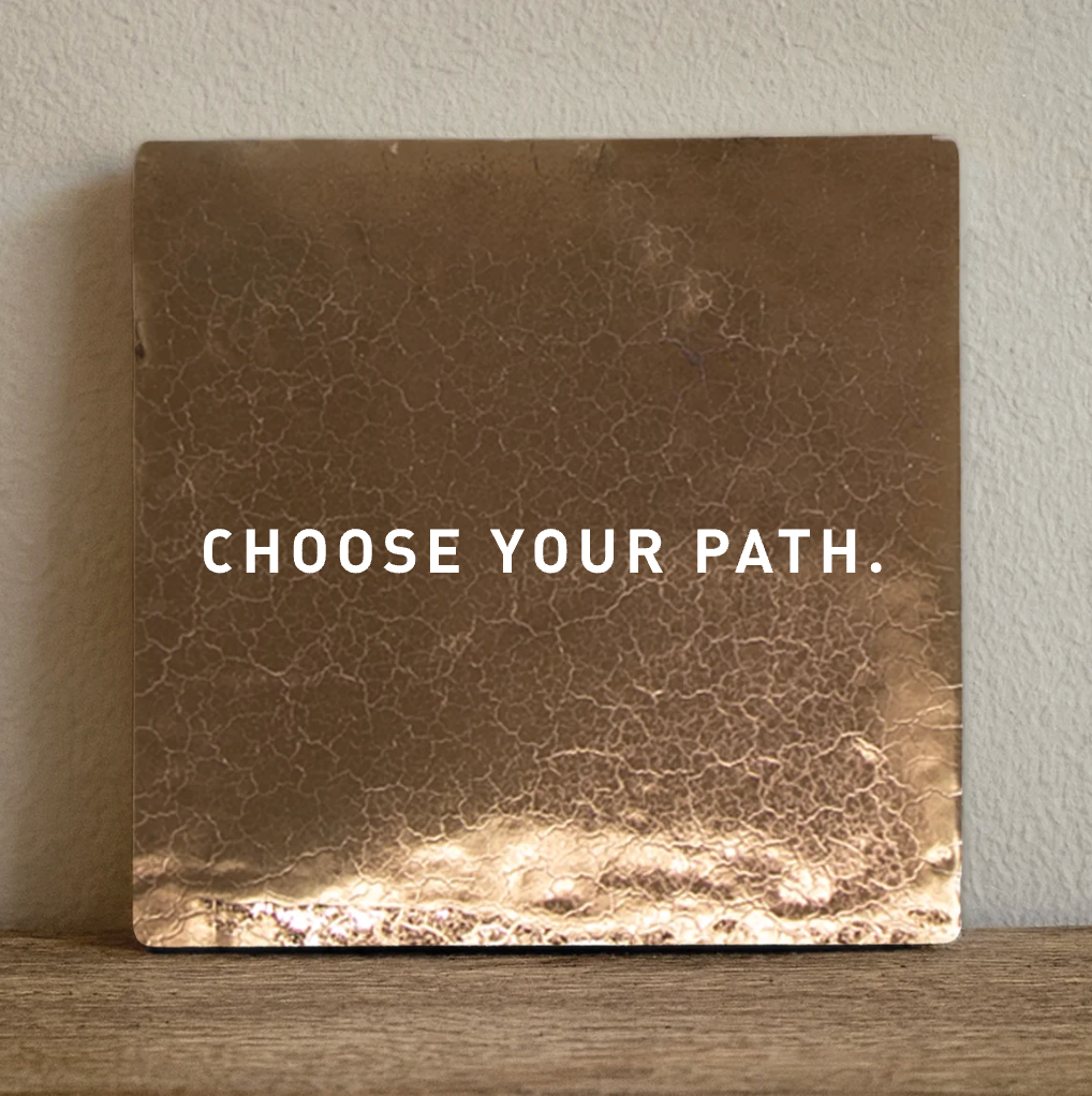 Label2X Tegeltje choose your path Tegeltje choose your path woonaccessoires homedecoratie