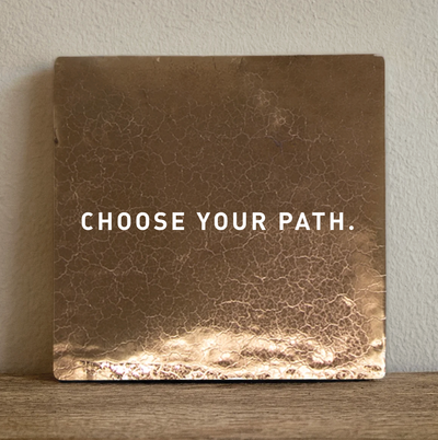 Label2X Tegeltje choose your path Tegeltje choose your path woonaccessoires homedecoratie