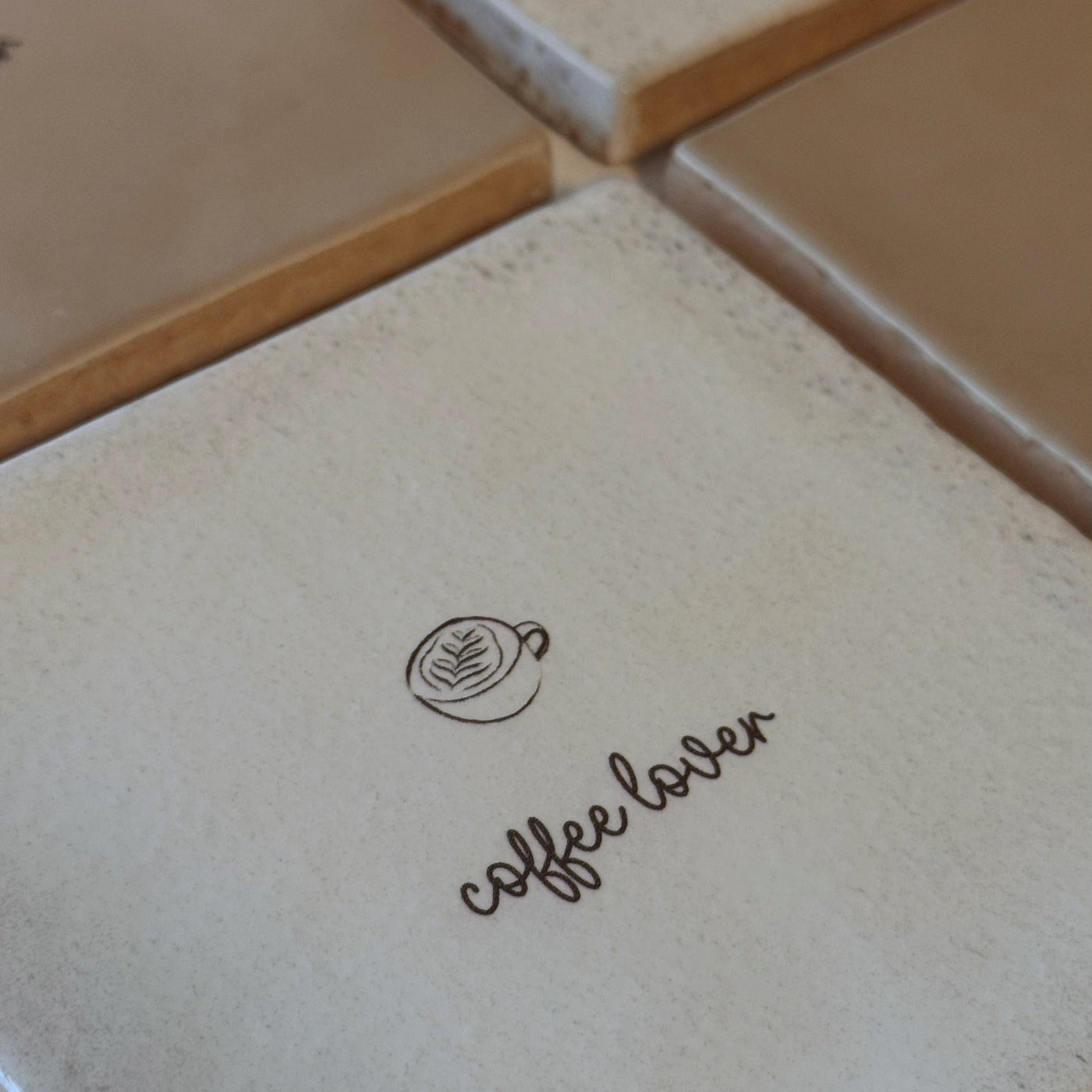 Label2X Tegeltje coffee lover Tegeltje coffee lover woonaccessoires homedecoratie