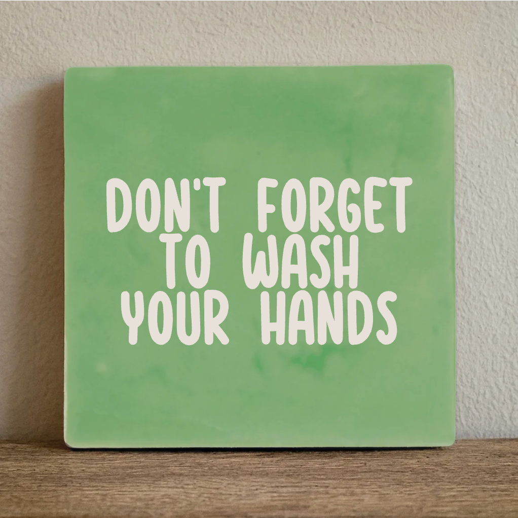 Label2X Tegeltje don't forget Tegeltje don't forget woonaccessoires homedecoratie