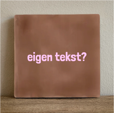 Label2X Tegeltje eigen felgekleurde tekst Tegeltje eigen felgekleurde tekst woonaccessoires homedecoratie