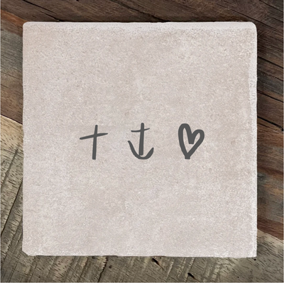 Label2X Tegeltje geloof hoop liefde Tegeltje geloof hoop liefde woonaccessoires homedecoratie