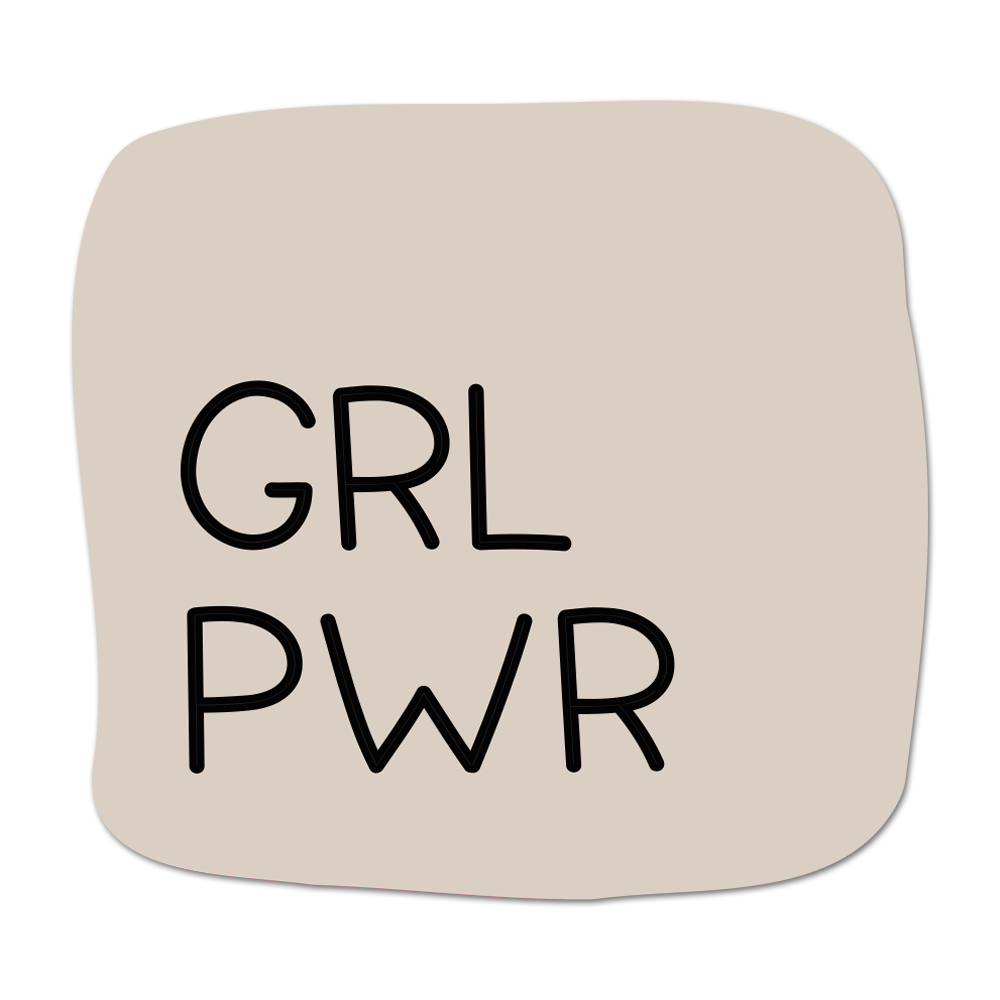 Label2X Minigift Tegeltje GRL PWR woonaccessoires homedecoratie