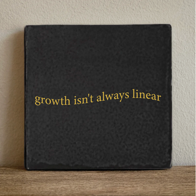 Label2X Tegeltje growth isn't always linear Tegeltje growth isn't always linear woonaccessoires homedecoratie