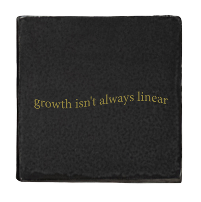 Label2X Tegeltje growth isn't always linear woonaccessoires homedecoratie