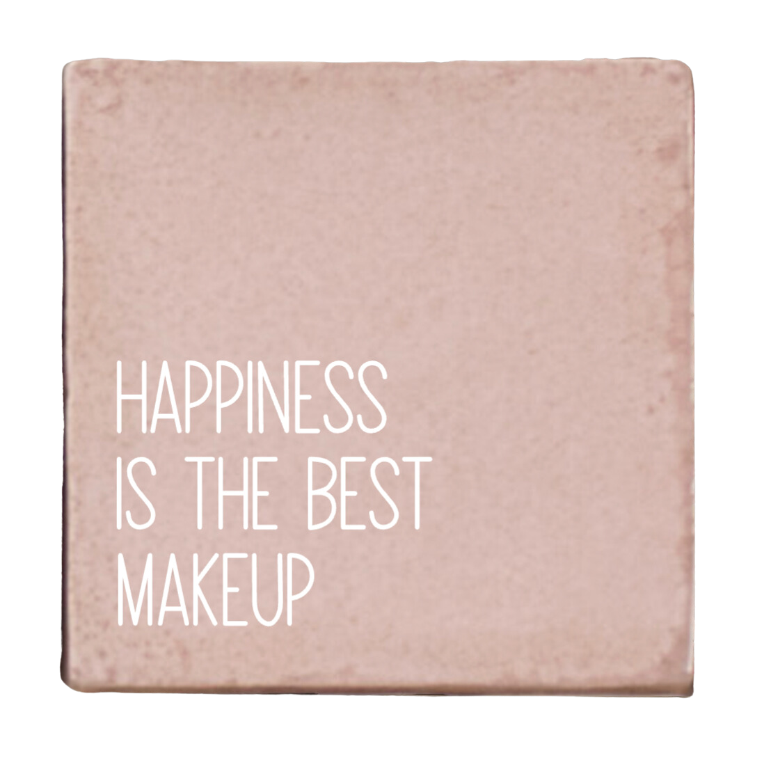 Label2X Tegeltje happiness is the best makeup woonaccessoires homedecoratie