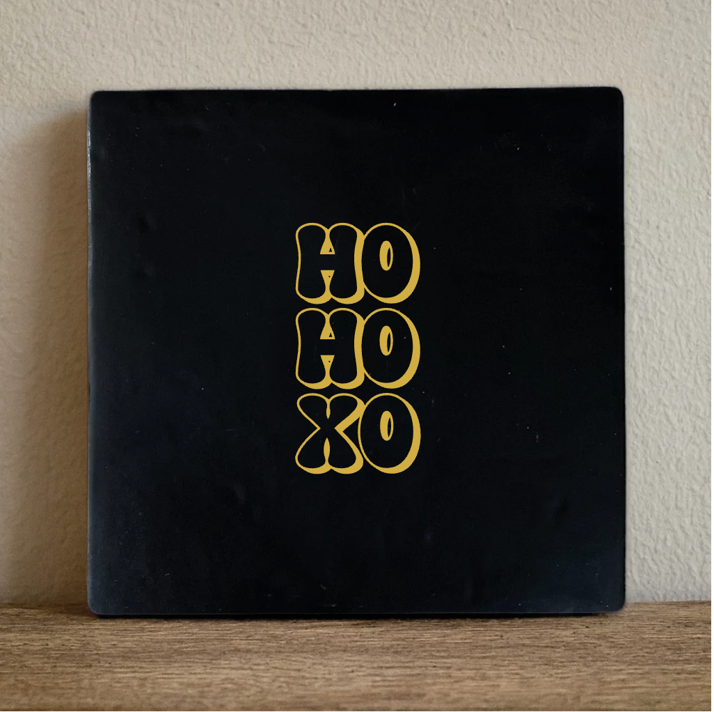 Label2X Tegeltje ho ho xo Tegeltje ho ho xo woonaccessoires homedecoratie
