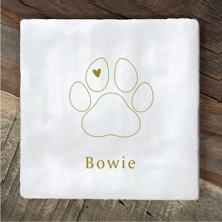 Label2X Tegeltje hond herdenking Tegeltje hond herdenking woonaccessoires homedecoratie