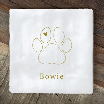 Label2X Tegeltje hond herdenking Tegeltje hond herdenking woonaccessoires homedecoratie