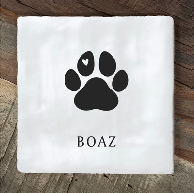 Label2X Tegeltje hond herdenking Tegeltje hond herdenking woonaccessoires homedecoratie