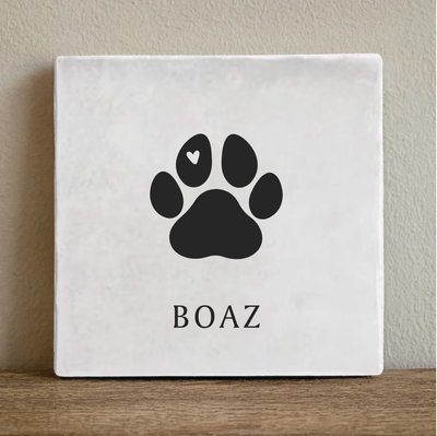 Label2X Tegeltje hond herdenking Tegeltje hond herdenking woonaccessoires homedecoratie