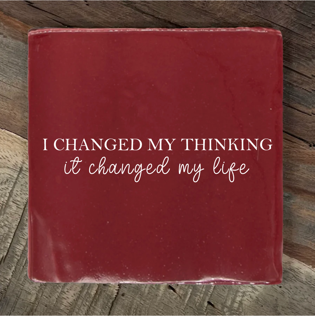 Label2X Tegeltje i changed my thinking Tegeltje i changed my thinking woonaccessoires homedecoratie