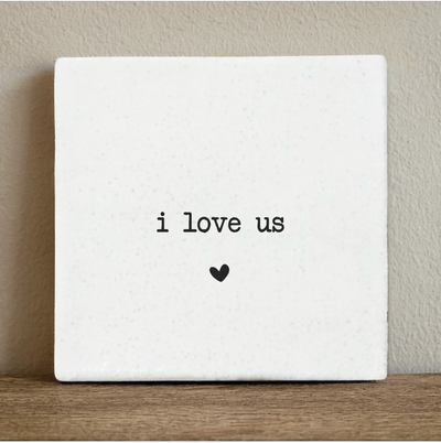 Label2X Tegeltje i love us Tegeltje i love us woonaccessoires homedecoratie