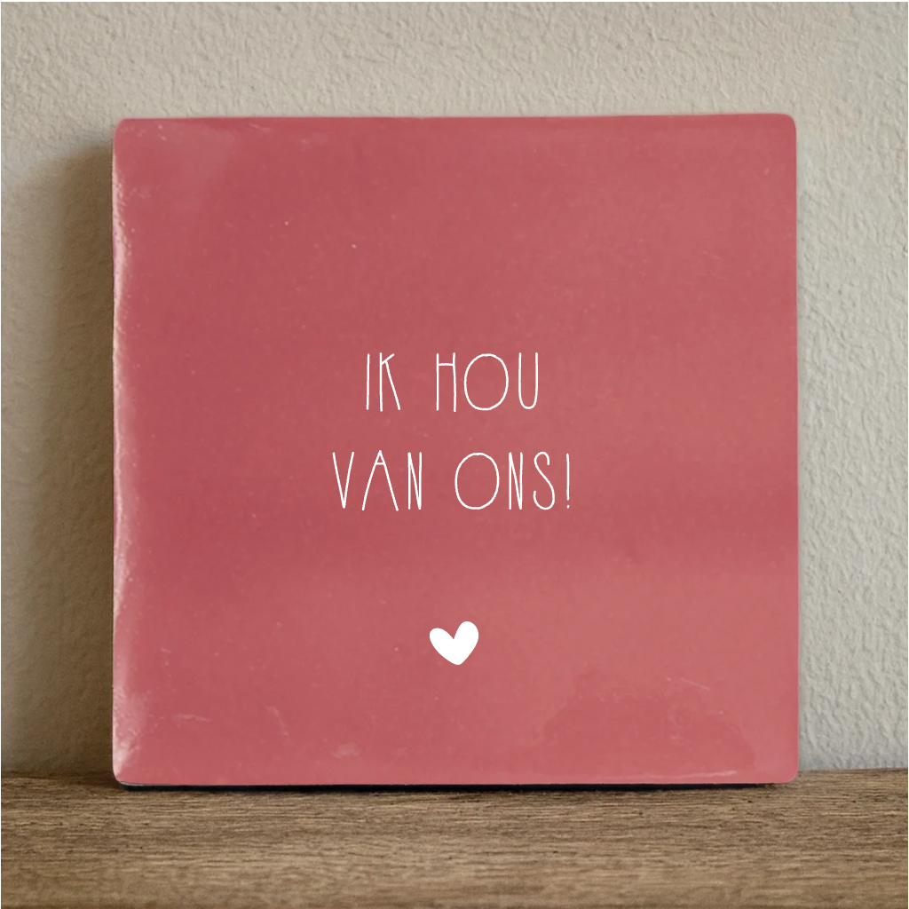 Label2X Tegeltje ik hou van ons Tegeltje ik hou van ons woonaccessoires homedecoratie