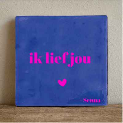 Label2X Tegeltje ik lief jou Tegeltje ik lief jou woonaccessoires homedecoratie