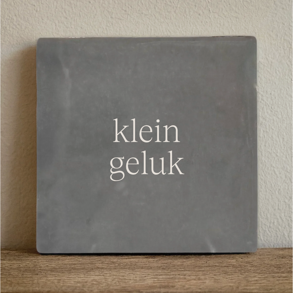 Label2X Tegeltje klein geluk Tegeltje klein geluk woonaccessoires homedecoratie
