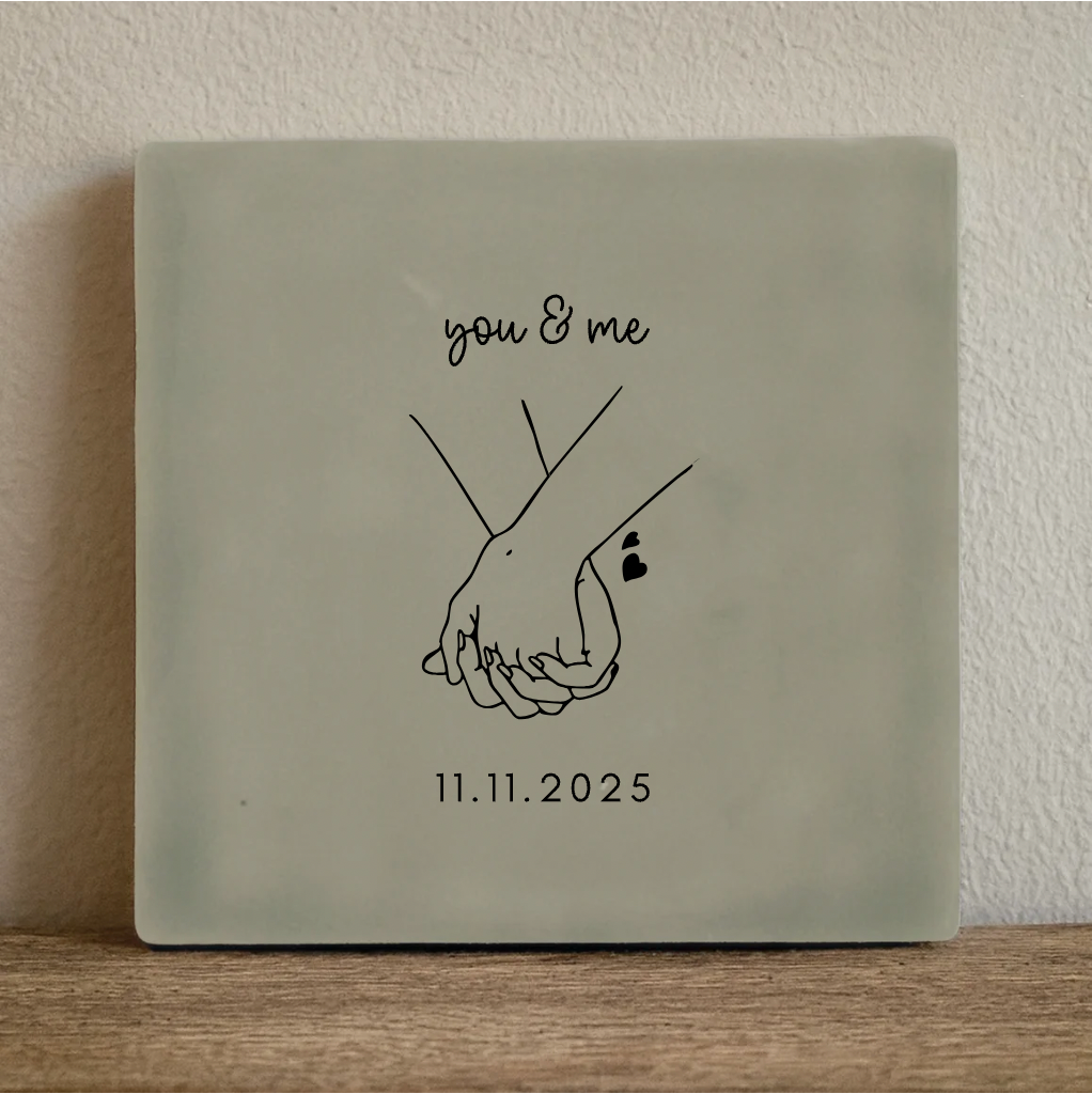 Label2X Tegeltje koppel Tegeltje koppel woonaccessoires homedecoratie