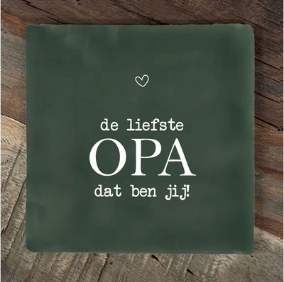 Label2X Tegeltje liefste opa dat ben jij Tegeltje liefste opa dat ben jij woonaccessoires homedecoratie