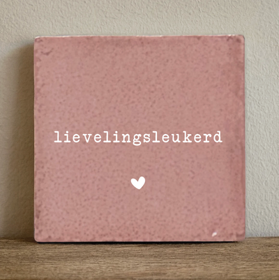 Label2X Tegeltje lievelingsleukerd Tegeltje lievelingsleukerd woonaccessoires homedecoratie