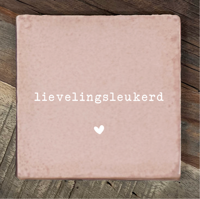 Label2X Tegeltje lievelingsleukerd woonaccessoires homedecoratie