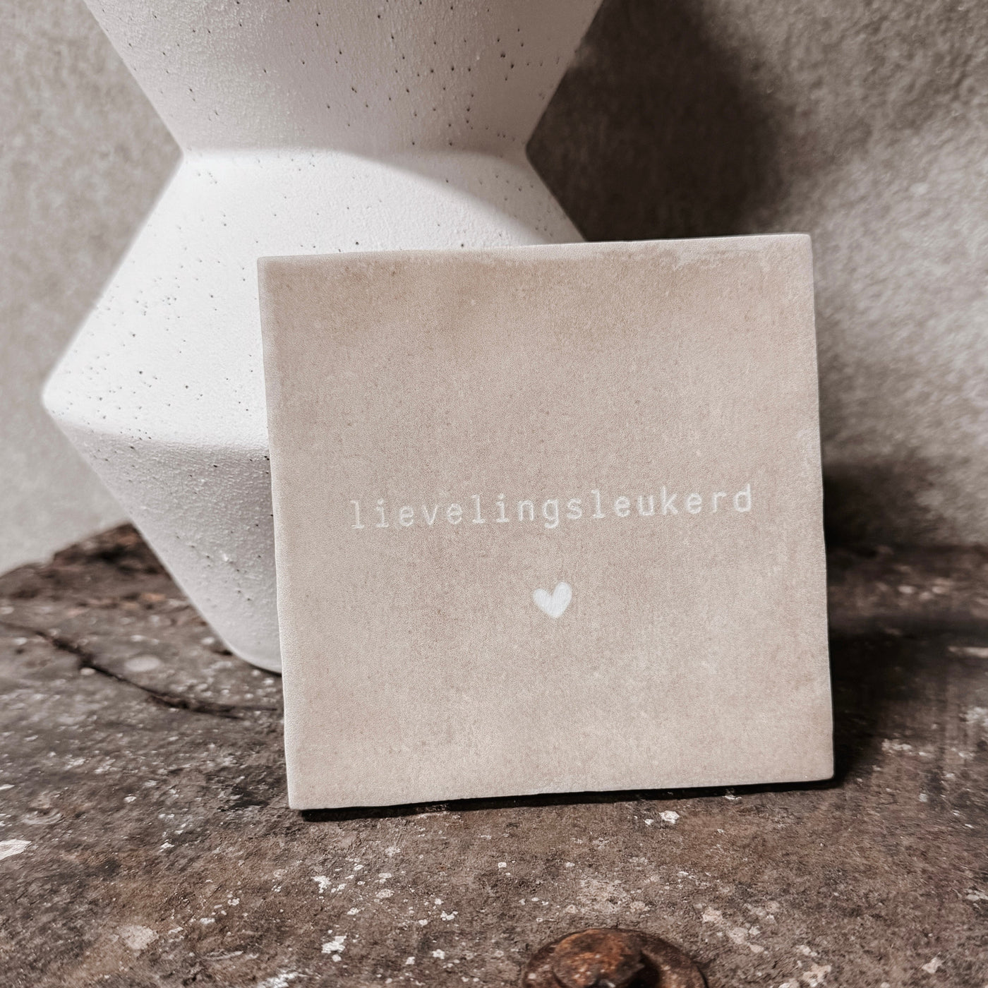 Label2X Tegeltje lievelingsleukerd woonaccessoires homedecoratie